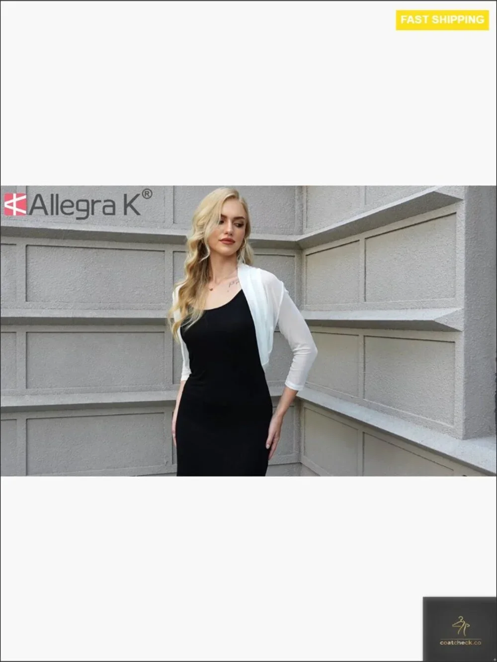 3/4 Sleeve Sheer Mesh Shrug Open Front Cropped Bolero Cardigan Y2K Chic
